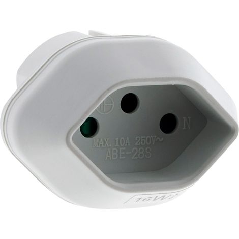 Adaptateur voyage Suisse/France - Blanc - Zenitech (1/6)