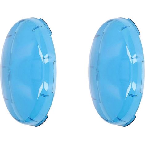 Set mit 2 universellen 7,5-Zoll-Linsenabdeckungen für Unterwasser-Pool- und Spa-Beleuchtung (blau), zum Aufclipsen. (1/5)