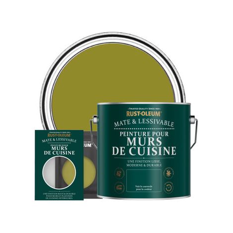 Peinture pour Murs de Cuisine, Finition Mate - Olive Marinée (1/3)