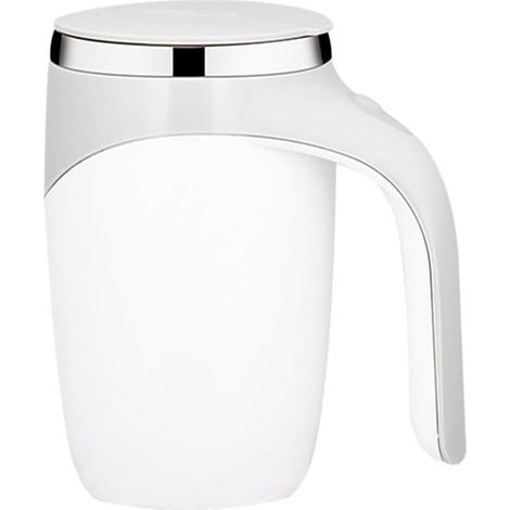 Tasse À Mélange Automatique - Acier Inoxydable Et ABS - Pour Café Instantané Chocolat En Poudre Sirop - 13,5 X 9 Cm - 1 Pièce (1/5)