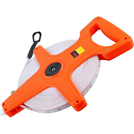 Mètre ruban fibre de verre, 100m, pour chantier et arpentage (1/5)