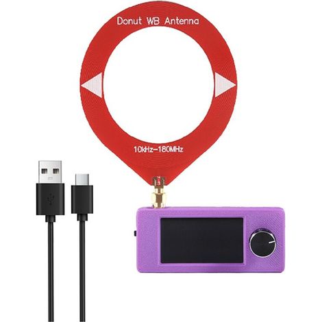 Geeignet für das Mini-Taschenradio SI4732, 1,9-Zoll-IPS-Bildschirm, LSB, USB-Schnittstelle, AM/FM/AM, ausgestattet mit einer 180-MHz-Antenne, HF-, SW-, MW- und VHF-Bänder.