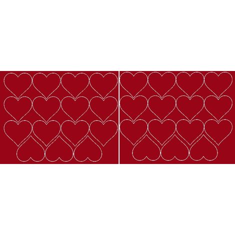 Adesivi a forma di cuore per San Valentino, 6 cm, 30 pezzi, rosso scuro lucido