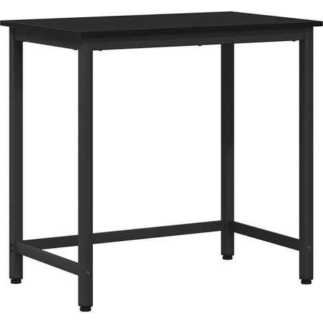 Maison Exclusive - Tisch Schwarz Eichen-Optik 100 x 50 x 76,5 cm