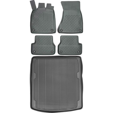 Juego de alfombrillas para coche y maletero para Audi A6 C7 Sedán (2011-2018). (1/5)