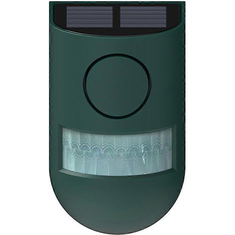 Alarme solaire avec détecteur de mouvement, sirène de sécurité extérieure 129 dB pour exploitation agricole, alarme sonore et lumineuse, détecteur de mouvement solaire 5 V 80 nAh (1/5)