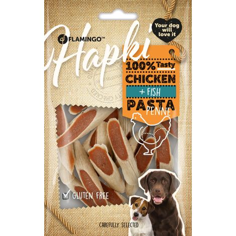 Friandise Hapki Penne avec poulet & poisson 85 g pour chien - Flamingo (1/5)