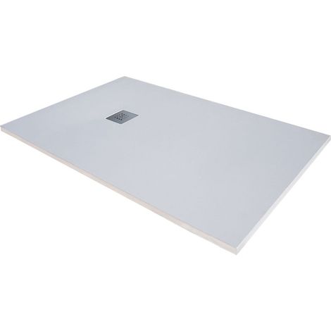 Receveur de douche en résine extra plat à poser 80x160cm - blanc - RIO