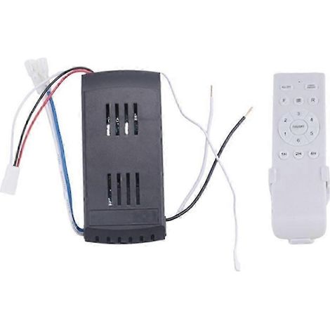 Kit de télécommande universelle pour ventilateur de plafond, remplacement pour ventilateur CC 6 vitesses avec minuterie et commande de lumière (1/5)