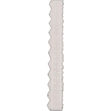 Règle de découpe papier, à bord irrégulier en acier au carbone (1/5)