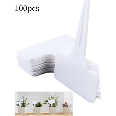 Set of 100 plant labels, vegetable garden labels, outdoor garden labels. Ideal for gardens, orchards or farms. (1/5)