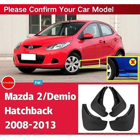 Schmutzfänger für Mazda 2 / Demio 2008-2013 (2009, 2010) – Spritzschutz für Vorder- und Hinterachse – Auto Styline Autozubehör – Schrägheck (1/5)