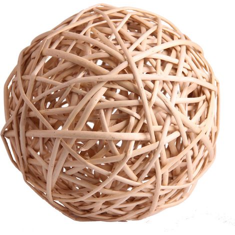 Boule décorative en osier, boule de vigne, boule décorative couleur bois, couloir de centre commercial, école maternelle, accessoires décoratifs en osier (1/5)