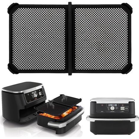 Grille Anti Projection pour Air Fryer Ninja 10,4 L AF500EU Réutilisable Accessoires Air Fryer Moule Air Fryer pour Ninja 10,4 L,Plat Silicone Air Fryer pour Ninja Foodi 10,4 L (1/5)