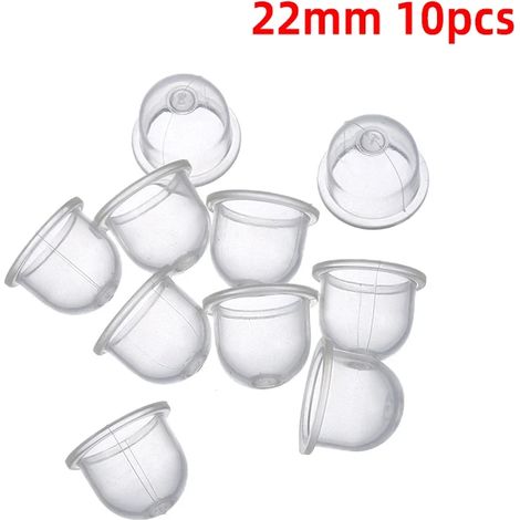 Lot de 10 carburateurs à bulles d'huile de 22 mm pour débroussailleuse, accessoires de pompe à huile, pièces de rechange pour carburateur de débroussailleuse et coupe-bordures. (1/5)