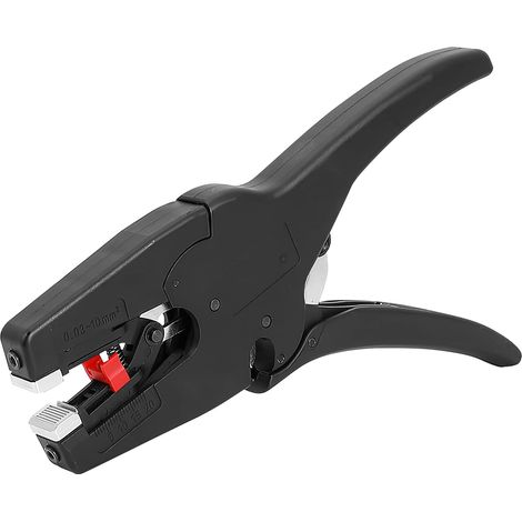 Pince à dénuder automatique, coupe-câble multifonction, 2 en 1, pince à dénuder, 0,03-10 mm², noire (1/5)