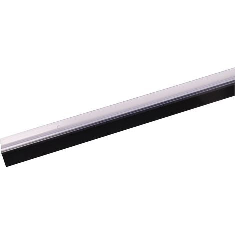 Türbodendichtung 100cm Bürstendichtung Gummidichtung Türdichtung Zugluftstopper - 75024-Gummi transparent