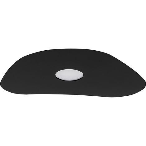 KAHLO Plafoniera Large Nero 8W GX53 IP20 - Lampada da parete o soffitto in alluminio con fissaggio magnetico e design ultra sottile - Rossini (1/5)