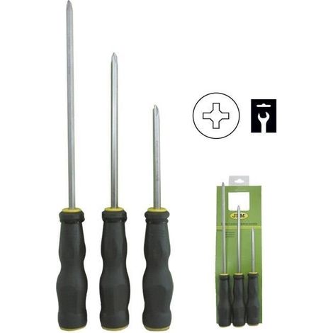 SET DE 3 DESTORNILLADORES ESTRELLA - JBM