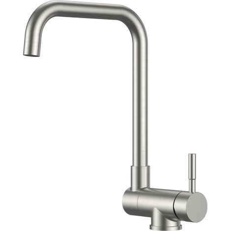 Robinet Cuisine Rabattable, Rotation à 360°, Acier Inoxydable (1/5)