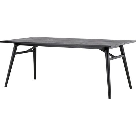 Sleek Esstisch 95x195 cm schwarz.