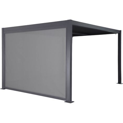 sweeek - Bioklimatische Pergola mit Lamellendach Palace 3x3m + Markise 3 m (1/5)