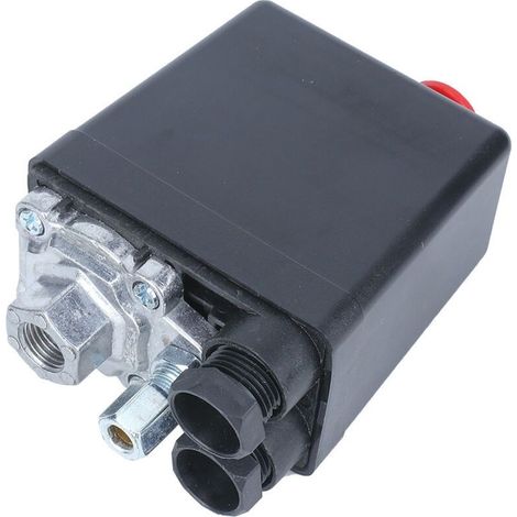 Vanne de commande pressostat compresseur d'air G1/4' – Pression 0,5-1,2MPa – Tension 220V – Durée de vie 1 milliard de cycles - 5175psi (1/5)