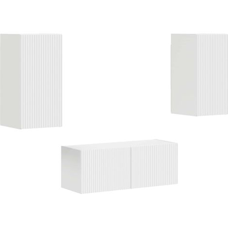 Conjunto de mueble de TV 2 pcs Madera de ingeniería vidaXL