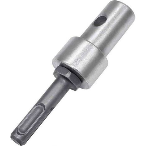 Adaptateur de perceuse tarière 2 fentes et 2 trous pour sol et béton - Convient pour diamètre 1/2" (1/4)