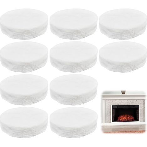 10 Pièces Éponge en Céramique pour Cheminée au Bioéthanol 8.6x8.6x2.5 cm Laine Céramique pour Bioéthanol, Laine pour Brûleur Bio Éthanol pour Cheminée de Table, Cheminée à Gel, Chambre de Combustion (1/5)