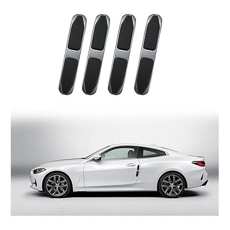 Protections Portières Voiture Bandes Protection Pare-chocs Voiture PVC Métallique Anti-collision Protections Accessoires Décoratifs Automobiles-Noir (1/5)