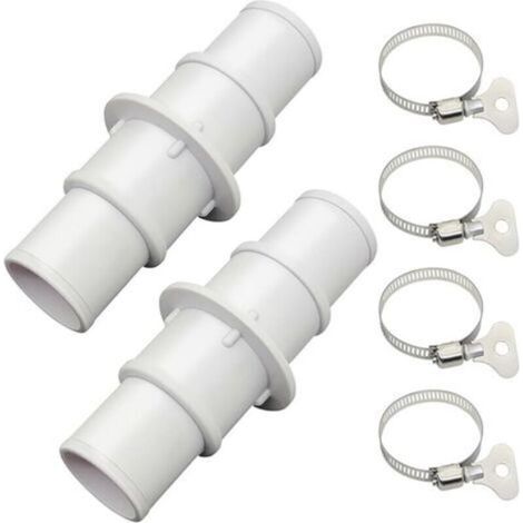 Adaptateur Tuyau Piscine - 38 mm et 12 7 mm - Pour Aspirateurs Nettoyeurs et Pompes à Filtre - Lot de 2 (1/5)