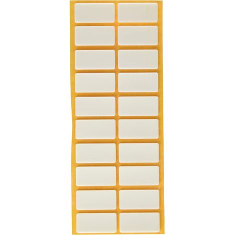 Adsamm® / 20 x antiscivolo autoadesivi/bianchi / 20x40 mm/rettangolari/piedini adesivi antisdrucciolo in gomma espansa EPDM/cuscinetti protettivi per arredi Adsamm® Quality (1/5)