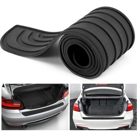 Protezione paraurti posteriore per auto, protezione paraurti posteriore universale per veicoli, protezione paraurti posteriore in gomma antigraffio, per auto e pick-up (1/5)