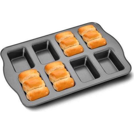 Mini-Kuchenform, Antihaft-Backform, 8-Fächer-Mini-Brotform mit Antihaftbeschichtung (1/4)