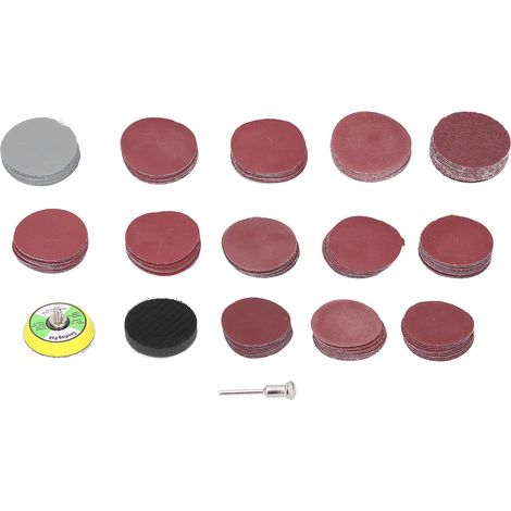 133-teiliges Schleifscheiben-Set zum Polieren mit Schleifpad, rundes Schleifpapier 2 Zoll, DM05601281 (1/5)