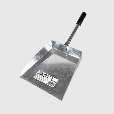 La Briantina Paletta in Ferro Galvanizzato 39x21x12,5 cm – Resistente alla Corrosione, Ideale per Giardinaggio e Raccolta Rifiuti all'Esterno, Impugnatura in Plastica (1/2)