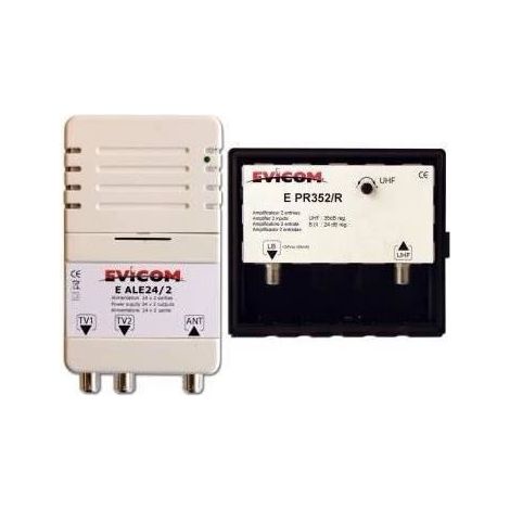 kit préamplificateur uhf 23db + alimentation