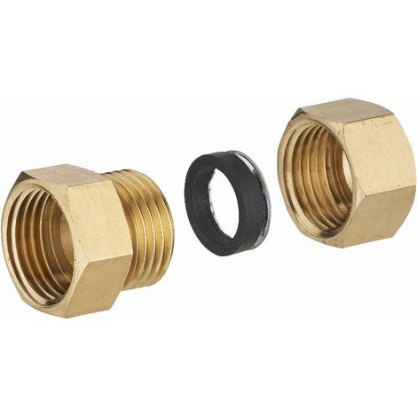 Messing Mischdichtung F3/8 (12x17) Kupplung weiblich für Kupferrohr NOYON & THIEBAULT - Ø 10 mm - 413G-1210L1