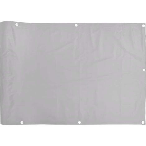 Écran d'intimité de balcon,Brise-vue,Paravents de balcon gris 400x120 cm PVC CFW310778 (1/5)