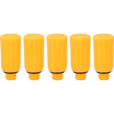 5 Pièces Bouchon d'Évent Respirant 9mm Orange pour Compresseur d'Air, Accessoires de Pompe (1/5)