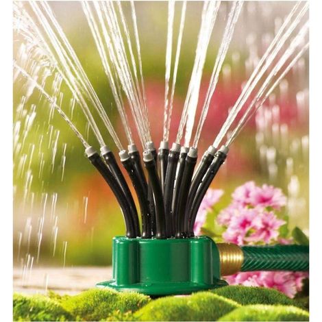 Arroseurs de Jardin, arroseur Automatique d'eau de pelouse 360 degrés système de gicleur Rotatif à 3 Bras pour Une Grande Zone de pelouse avec (1/5)