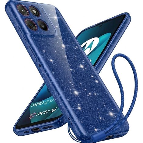 Funda para Motorola Moto G57 Power, compatible con MagSafe, antichoque, azul brillante. (1/5)