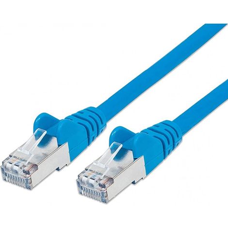 INTELLINET Cavo Patch Categoria 5E schermato FTP Blu 0,5 mt. (1/5)
