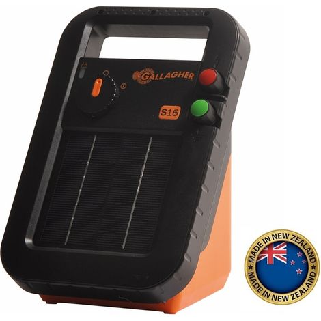 Elettrificatore ad Energia Solare S16 GALLAGHER con Batteria Inclusa e Supporto Libero 6V/0,16 J (1/2)