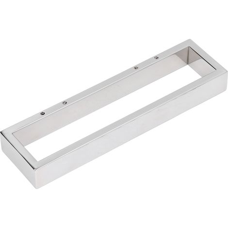 Porte-serviettes mural multifonctionnel en acier inoxydable 304, couleur brillante, antirouille, pour salle de bain et cuisine. (1/5)