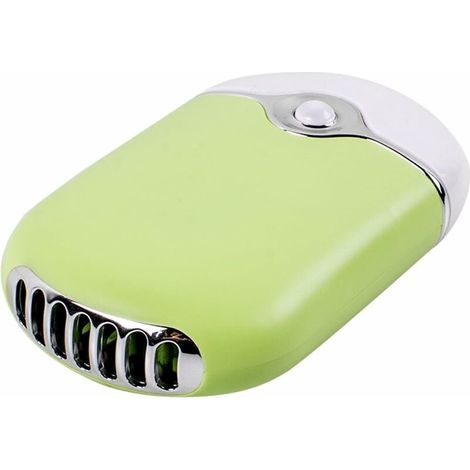 Sèche-cheveux portable - Vert, Autre batterie Li-ion Ventilateur intégré de bureau Ventilateur de climatiseur rechargeable USB