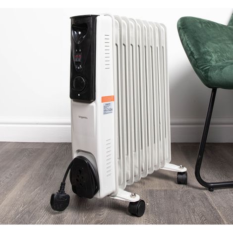 Home Heater 9-Fin 2KW Oil Filled Radiator, 3 Heat Settings Portable (1/5)