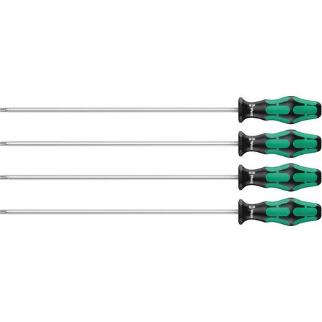 Wera 367/4 TORX HF pour l'atelier Jeu de tournevis 4 pièces TORX® intérieur