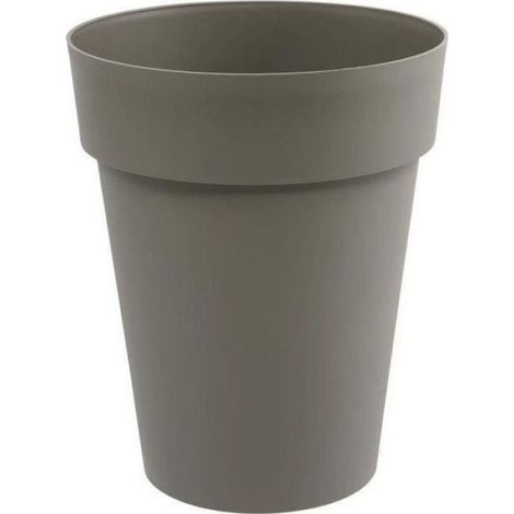 Vase Mi-haut - Rond - Ø 44 cm - H 53 cm - 50 L - Taupe - Fabriqué En France (1/5)